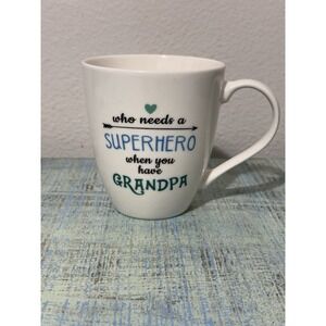 Pfaltzgraff Porcelain Mug  Superhero Grandpa microwave and dishwasher safe